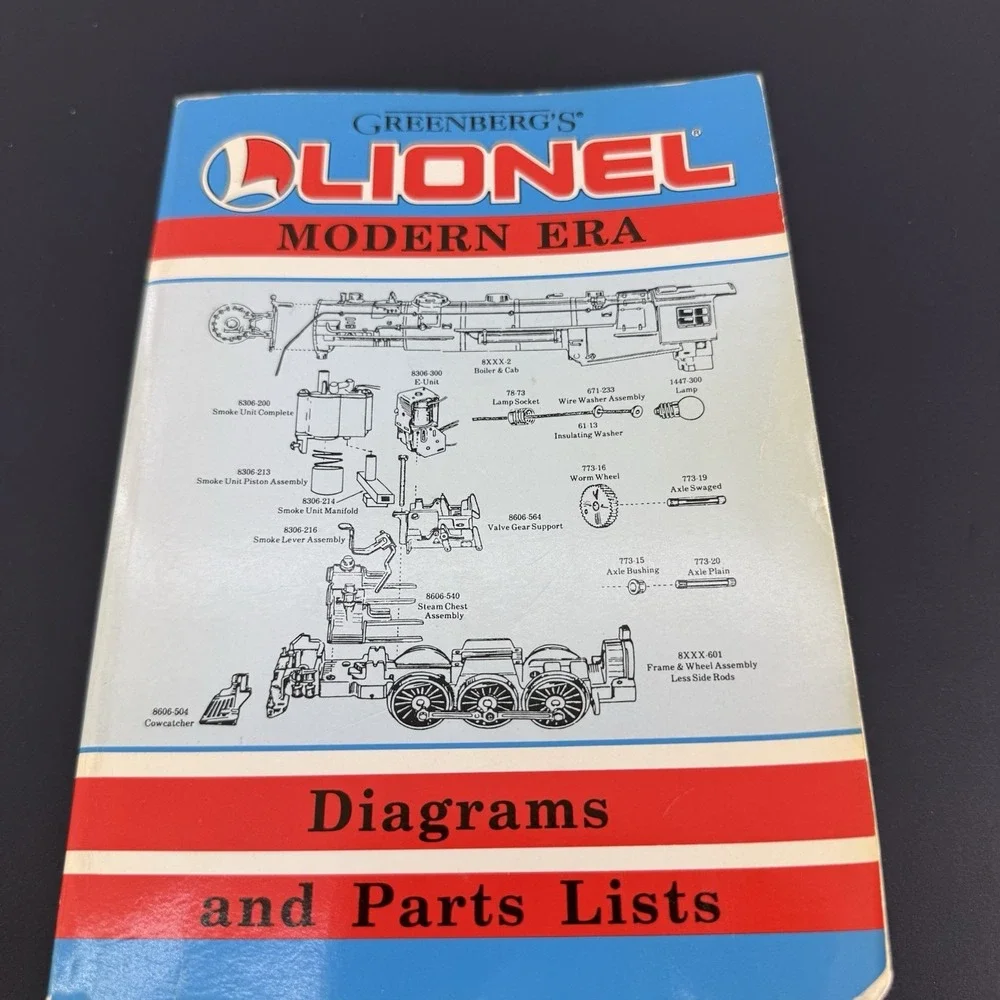 Greenberg's Lionel Modern Era Diagrams Parts Lists 1977-1992 1st Ed Train Book